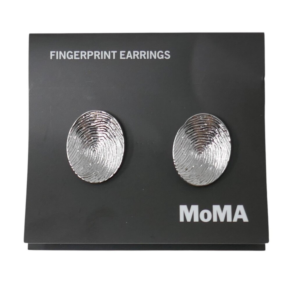 MoMA Museum Of Modern Art Fingerprint Earrings - Picture 3 of 8